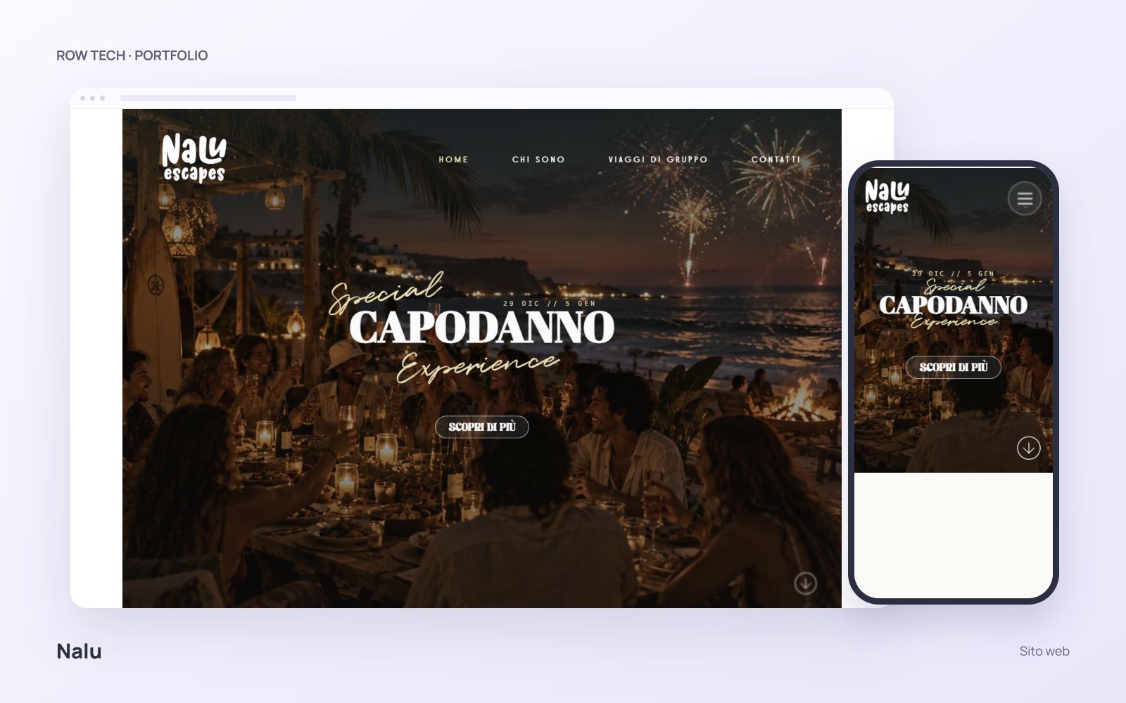 Nalu — mockup del progetto