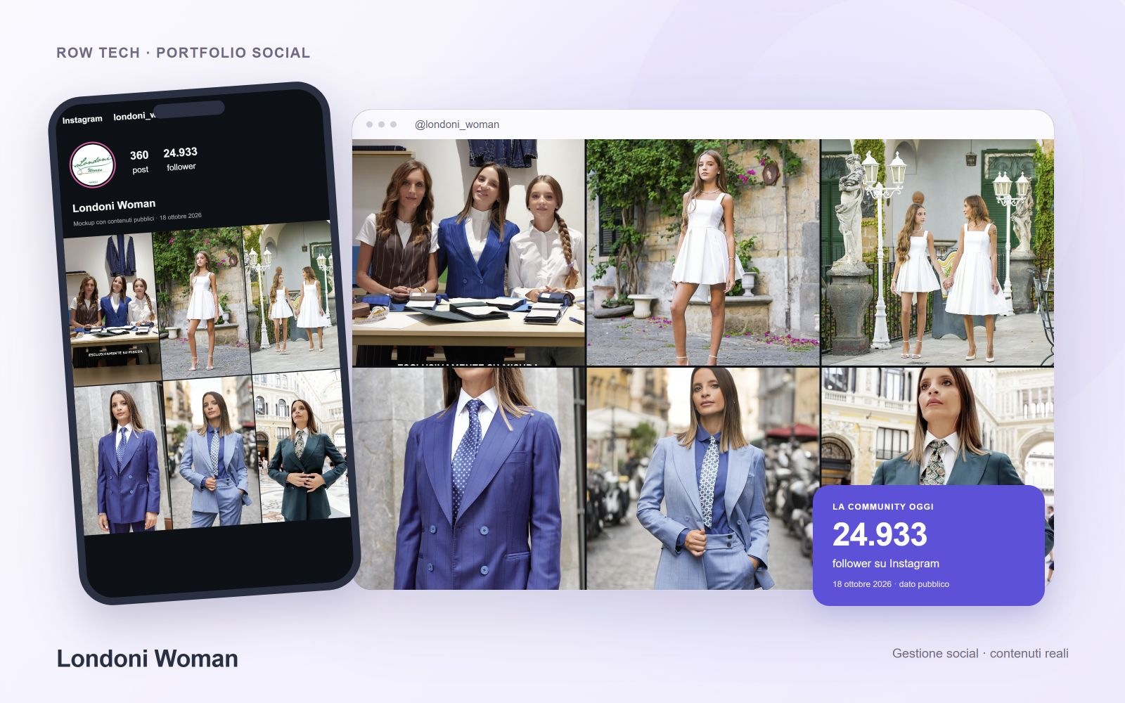 Londoni Woman — mockup del progetto
