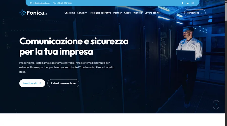Home di Fonica dopo, su WordPress