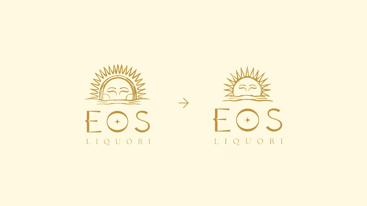 La proposta 2 di EOS Liquori prima e dopo la rifinitura