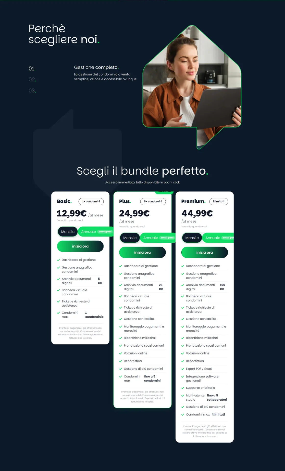 Piani pubblici in abbonamento nel sito Kondomino