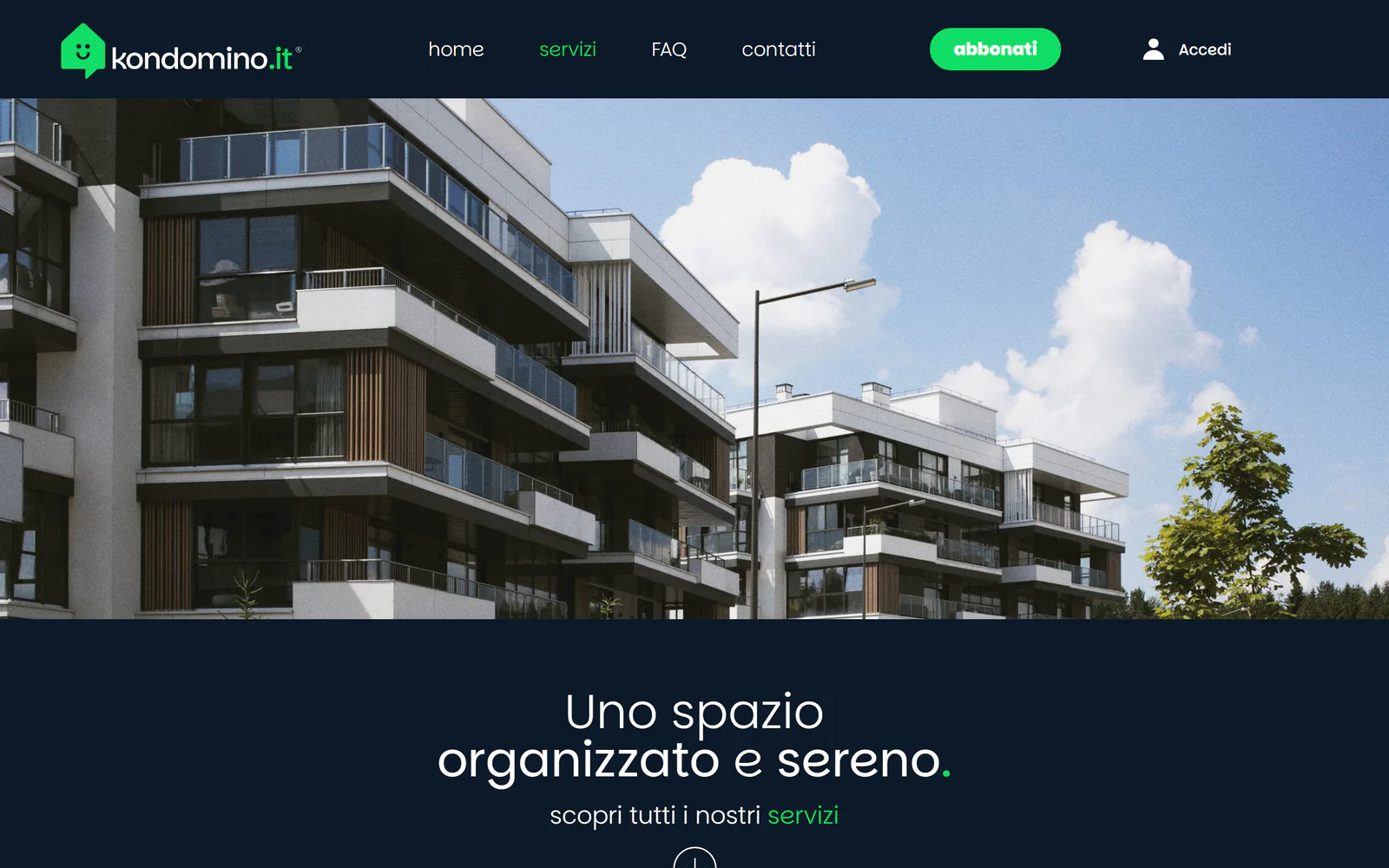 Panoramica pubblica dei moduli nel sito Kondomino