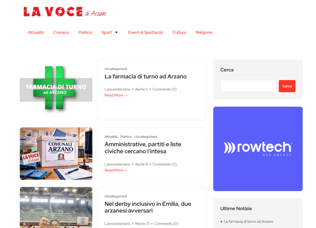 lavocediarzano home