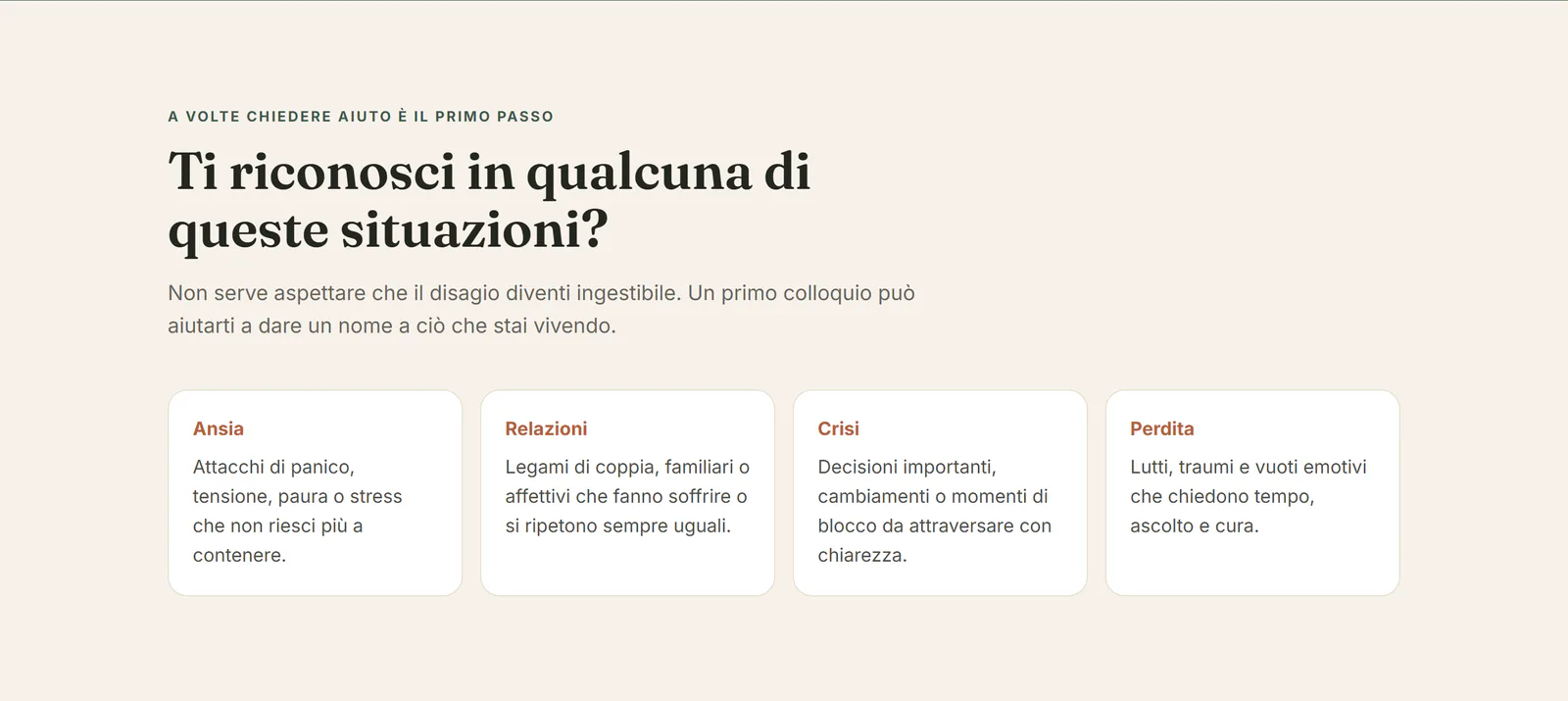 Ti riconosci in qualcuna di queste situazioni? nel sito Psicologo Napoli Nord